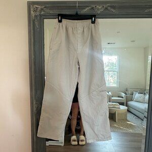 90s Adidas Baggy Wide-Leg Track Pants Cargo Pants in Beige Size Medium